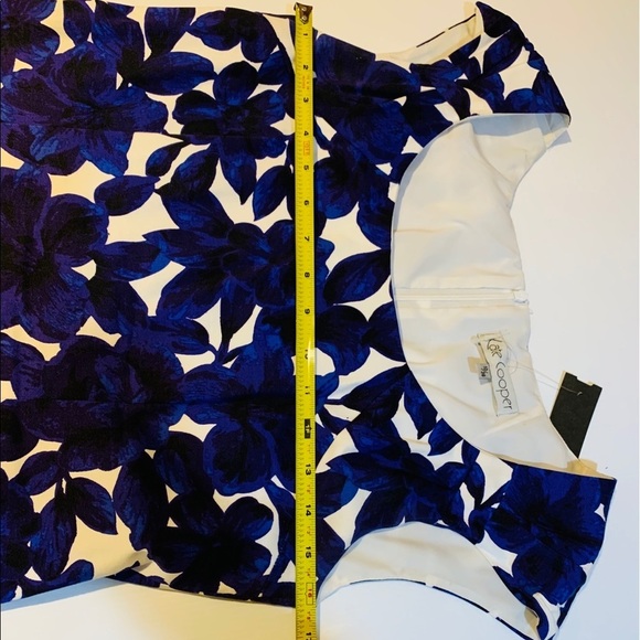 Kate Cooper Cotton Blue print dress size 10 - Picture 5 of 8